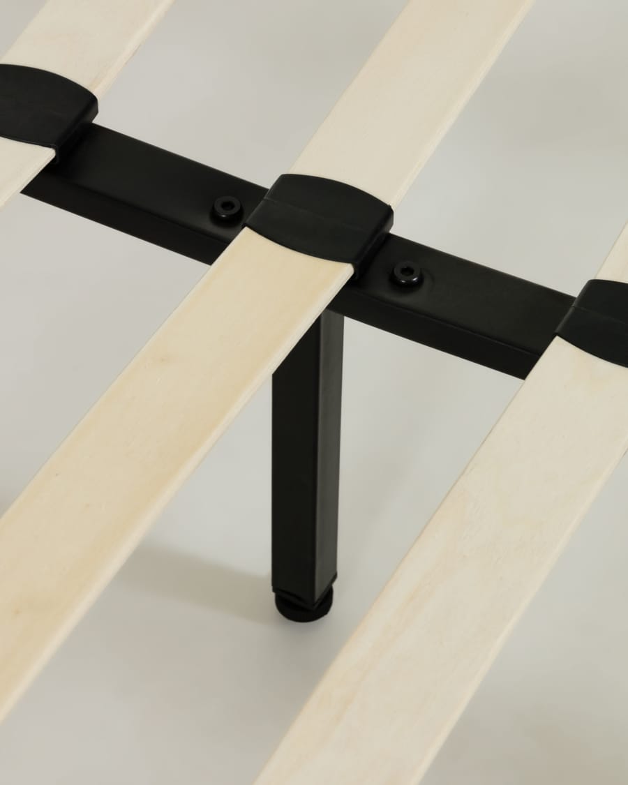 Nelly graues bett 150 x 190 cm