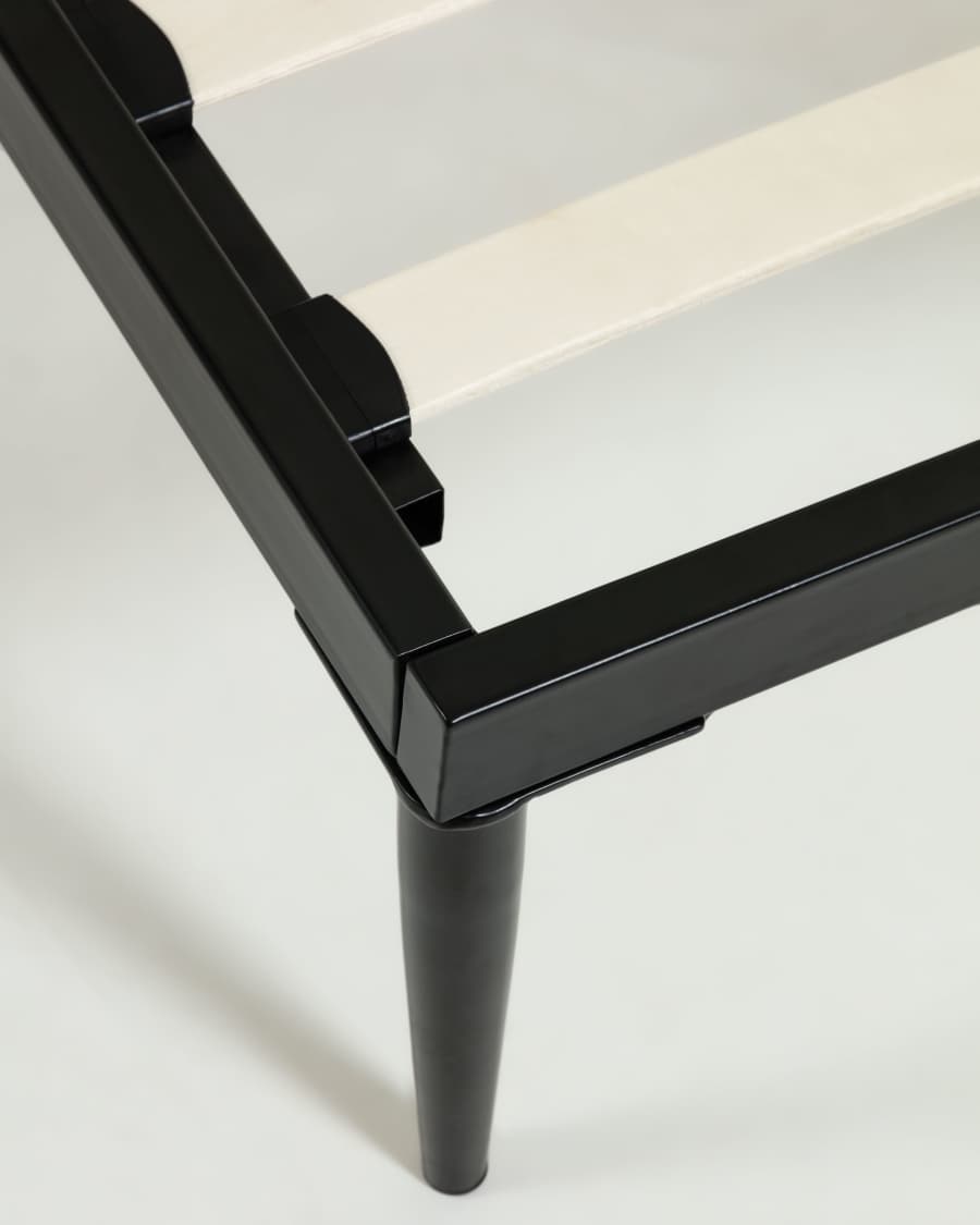 Nelly graues bett 150 x 190 cm