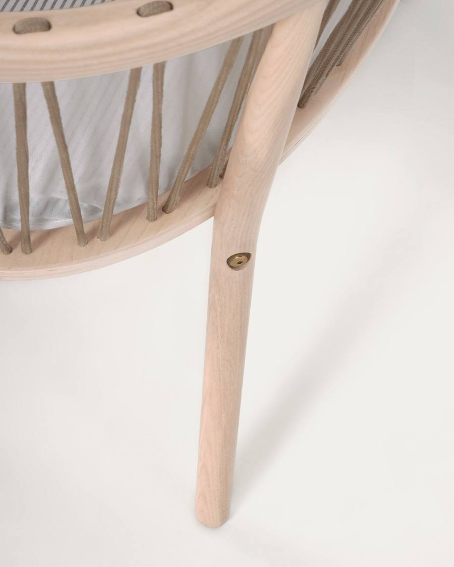 Leonela ash wood bassinet 97 x 62 cm FSC 100%