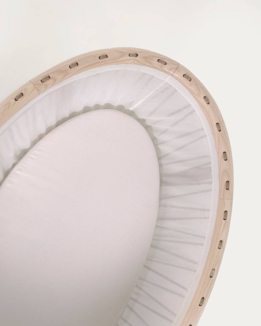 Leonela ash wood bassinet 97 x 62 cm FSC 100%