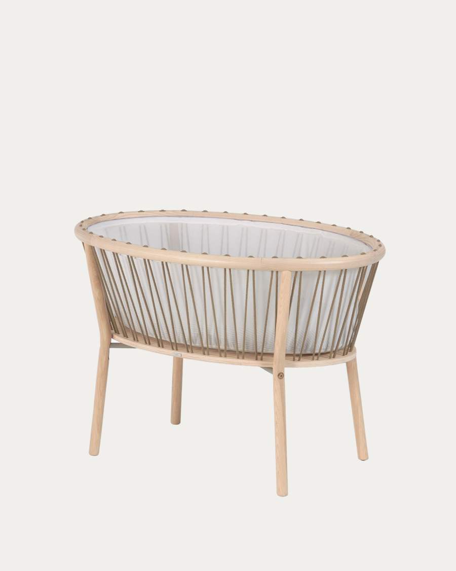 Leonela ash wood bassinet 97 x 62 cm FSC 100%