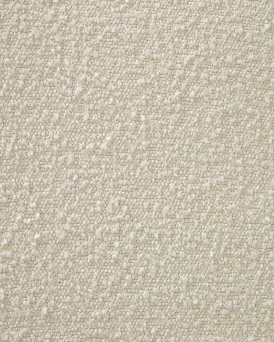 Adara Stubenwagen in Bouclé in Weiß mit massivem Buchenholz 69 x 46 cm