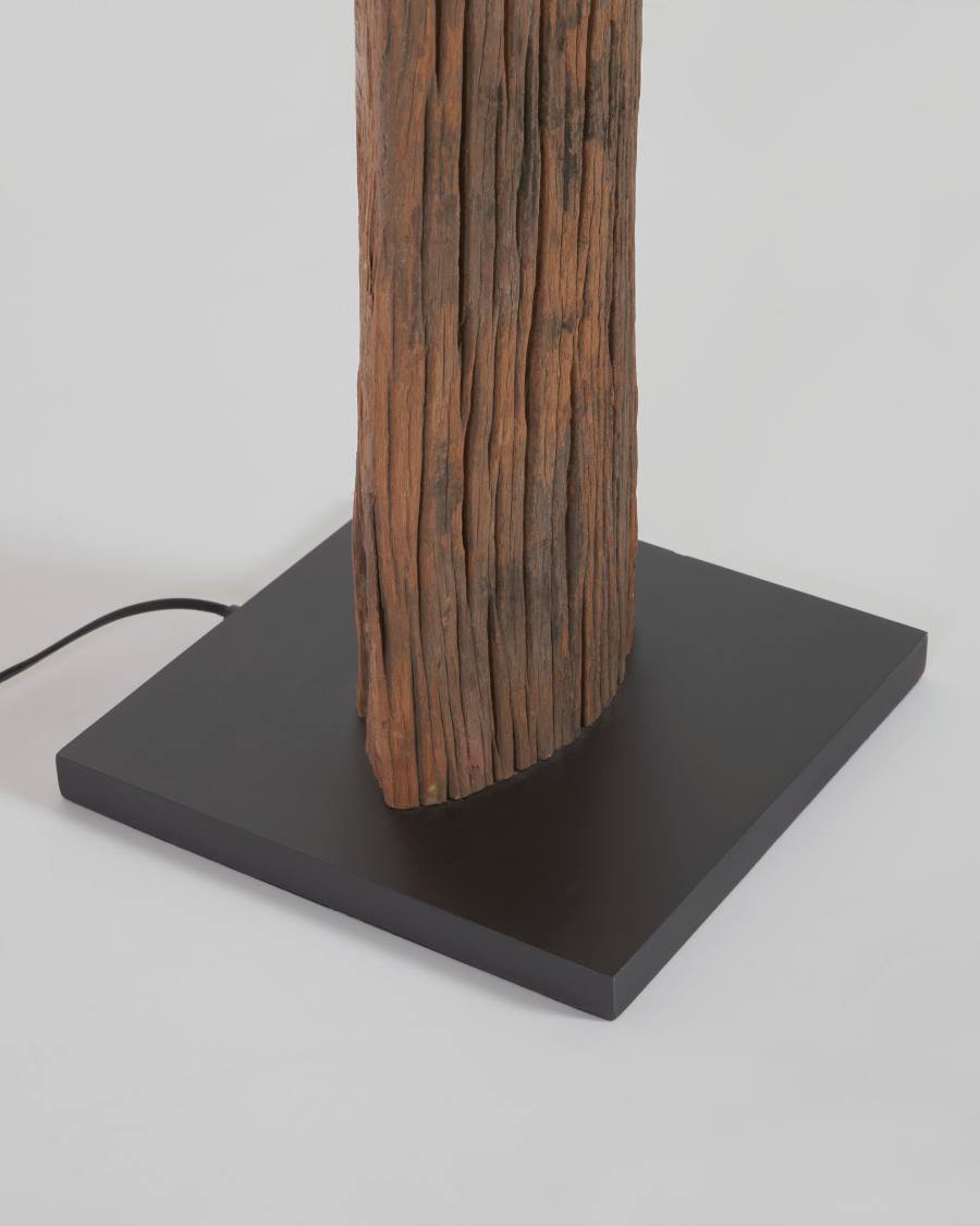 Lampadaire Powell en bois recyclé