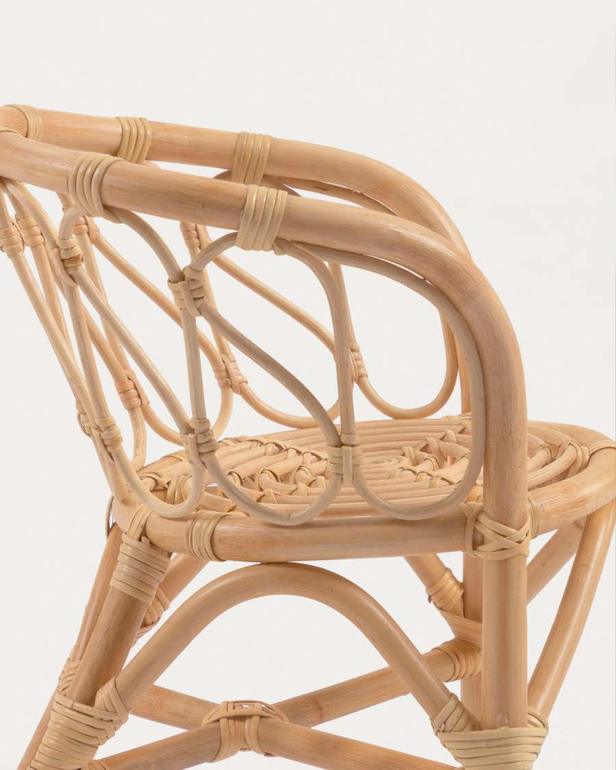 Chaise enfant Lumila en rotin