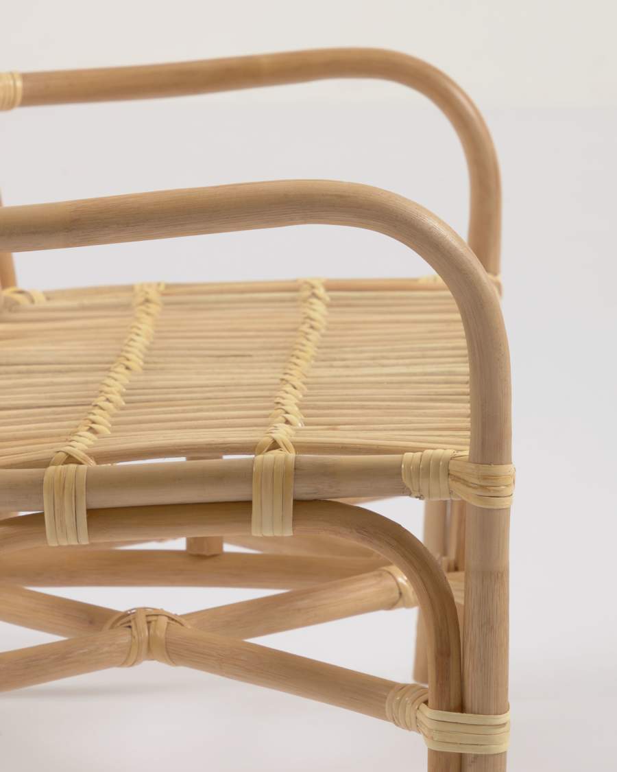 Marzieh rattan children’s bench, 67 cm