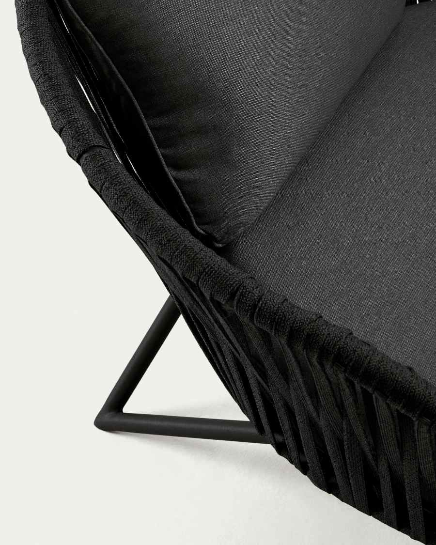 Branzie armchair in black cord