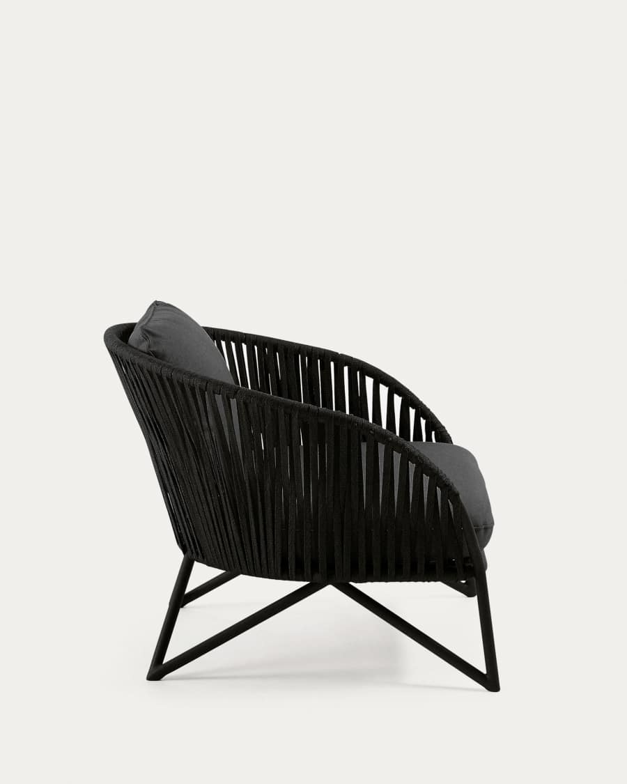 Branzie armchair in black cord