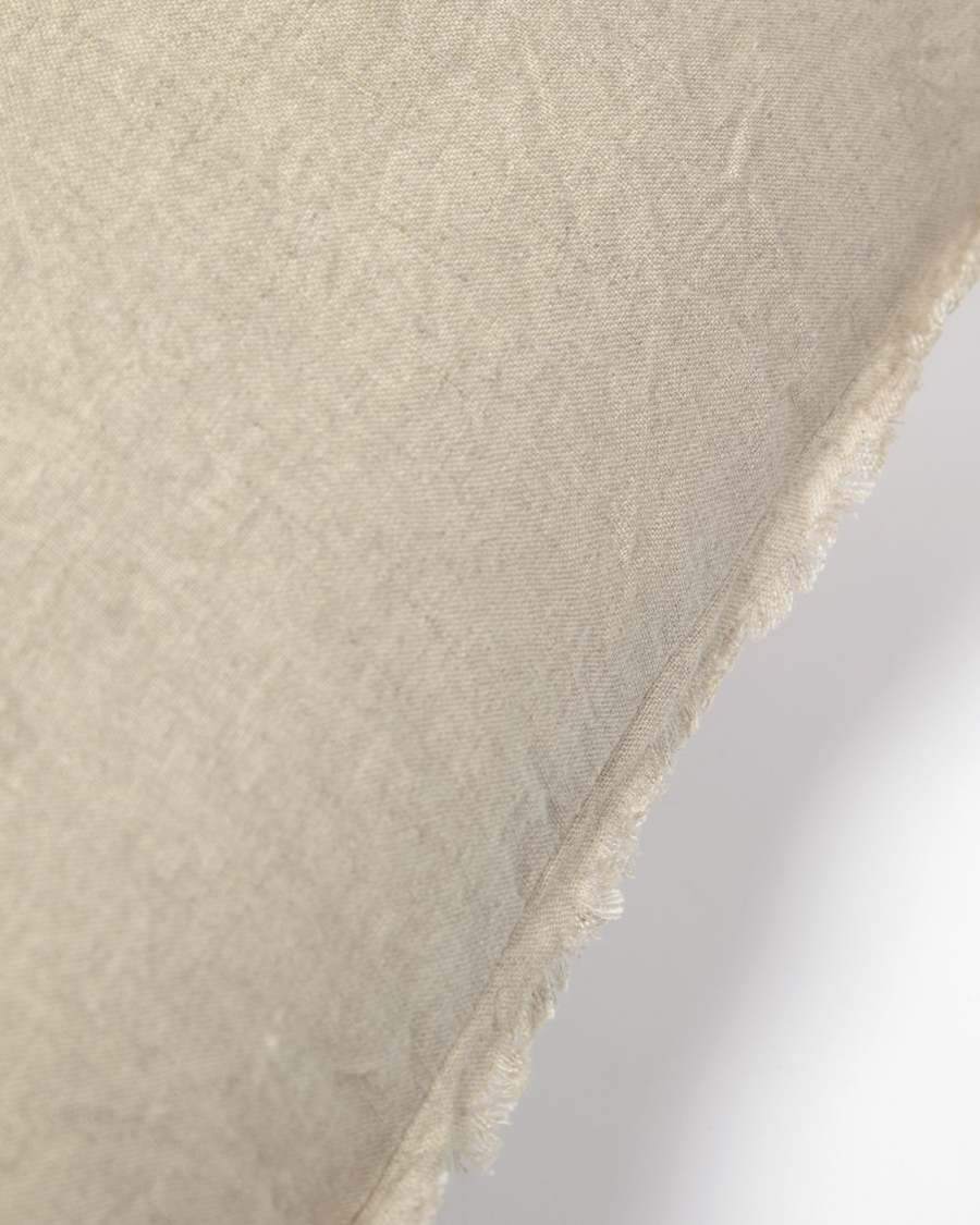 Draupadi kussensloop 100% linnen in beige 45 x 45 cm