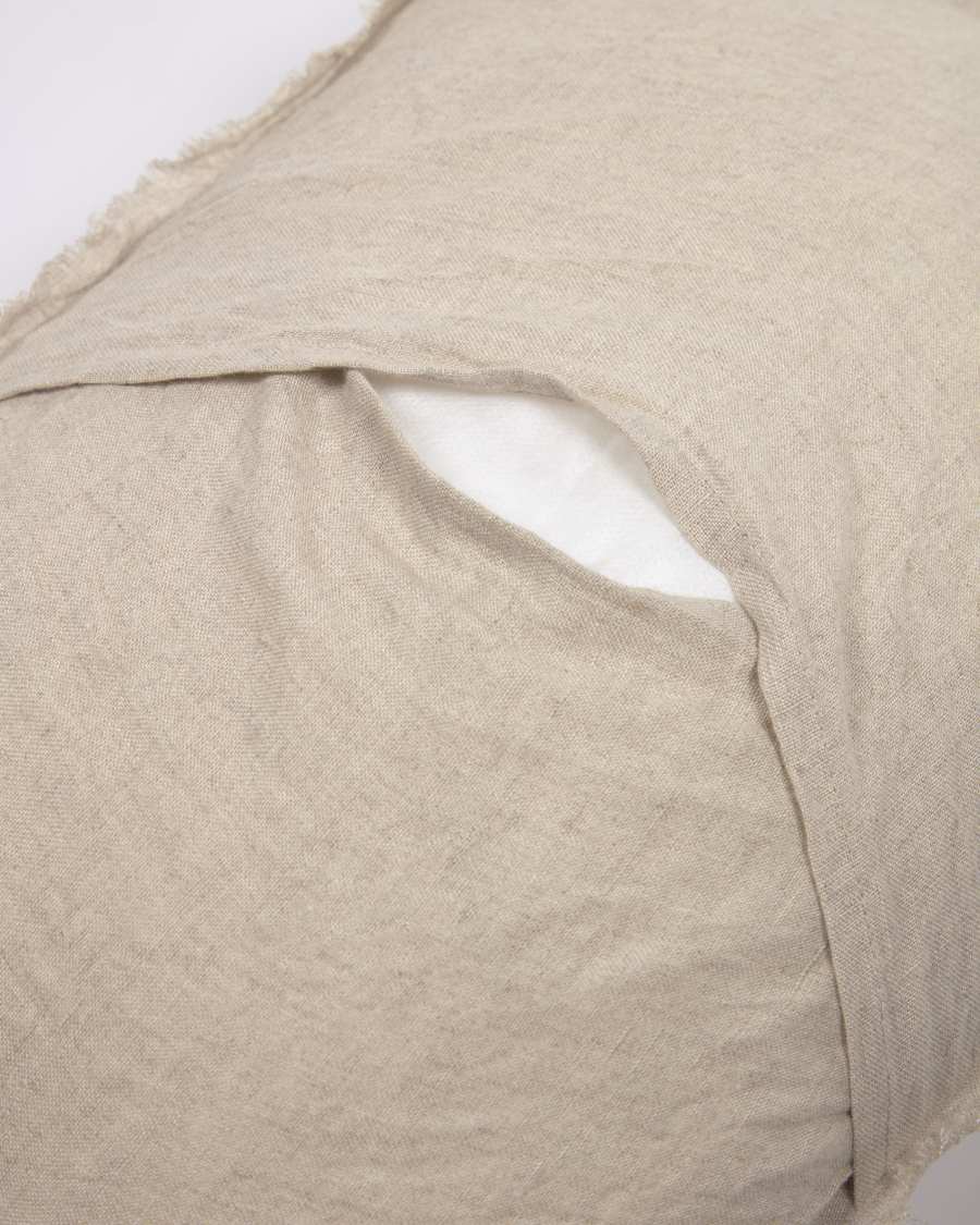 Draupadi kussensloop 100% linnen in beige 30 x 50 cm