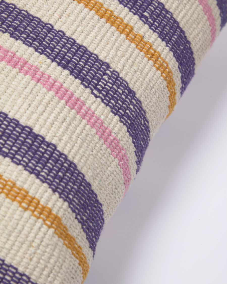 Fodera cuscino Marilina a righe multicolori 100% cotone 45 x 45 cm
