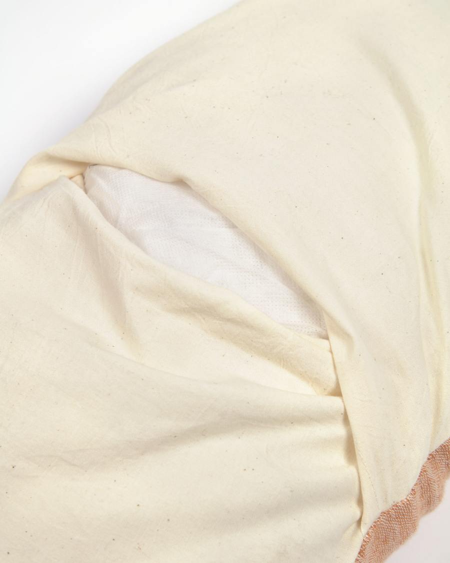 Fodera cuscino Casilda rosa in lino e cotone 30 x 50 cm