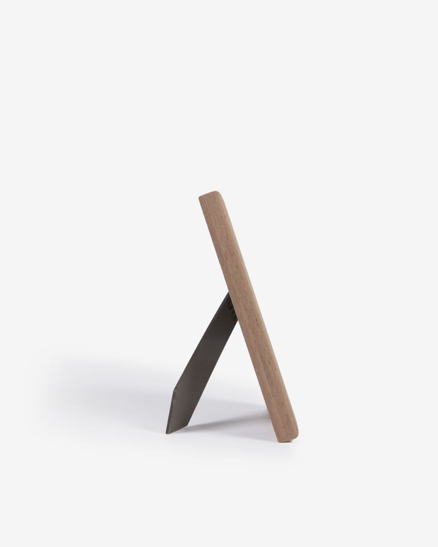 Small Nazira photo frame in wood with dark finish 14 x 18 cm