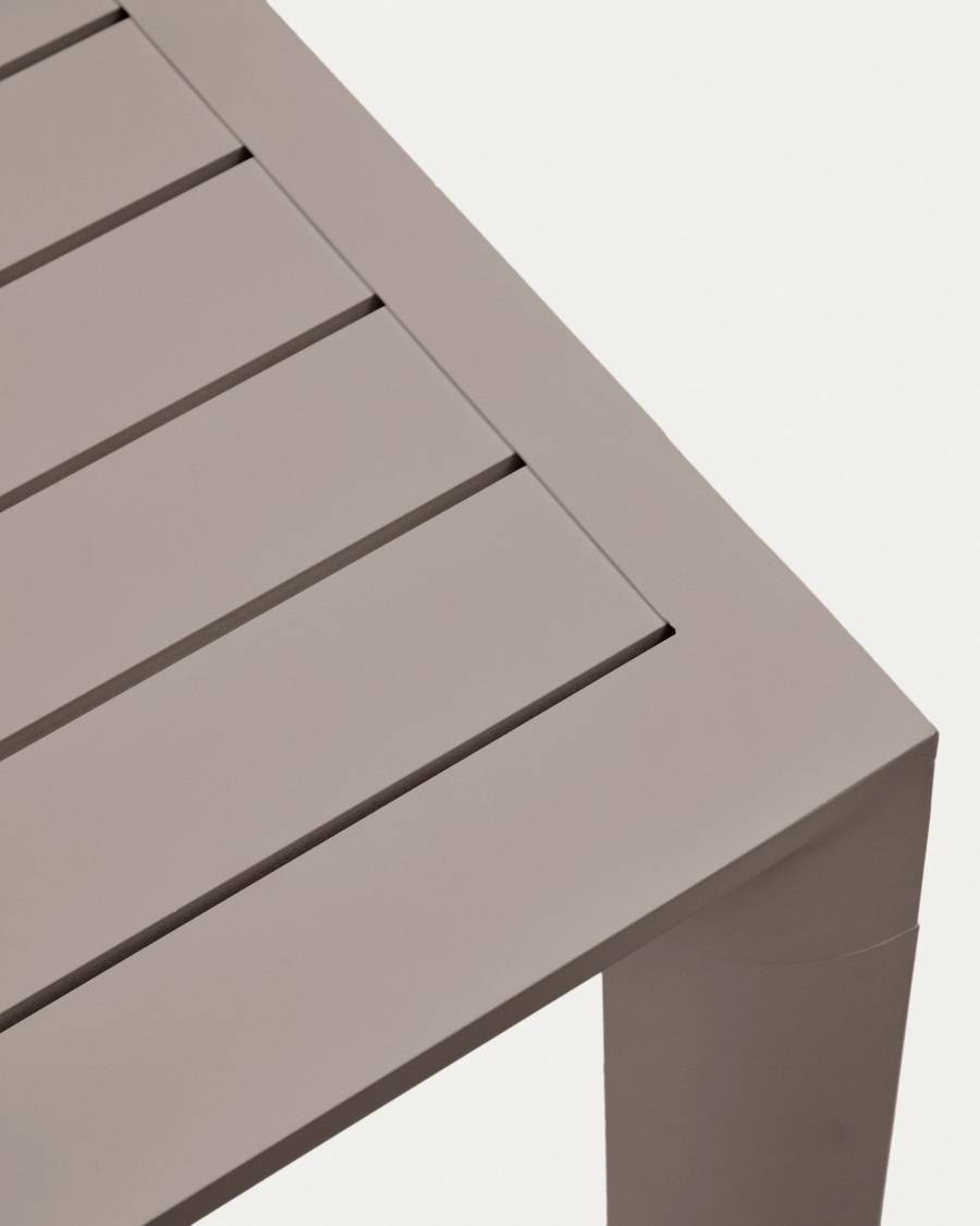 Culip aluminium outdoor table in powder coated brown finish, 220 x 100 cm