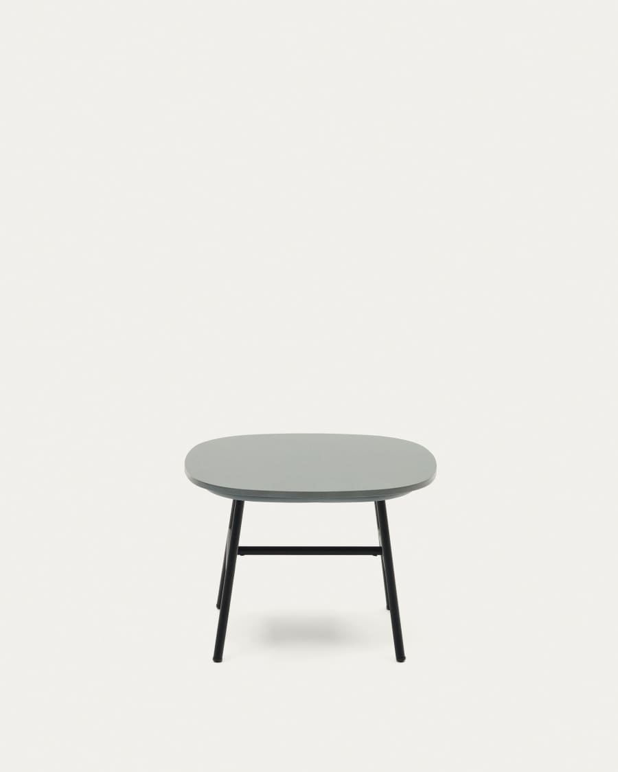 Bramant side table in steel with black finish, 60 x 60 cm