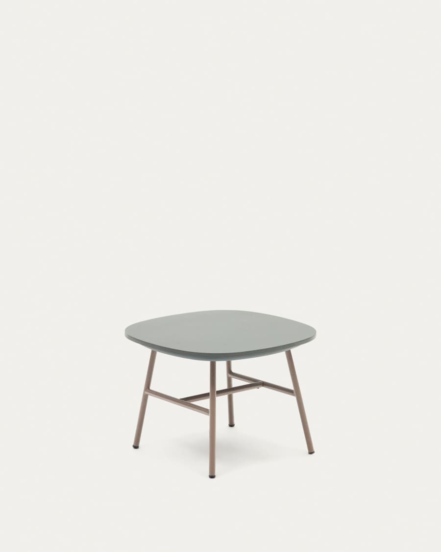 Bramant Beistelltisch aus Stahl mit Finish in Helllila 60 x 60 cm