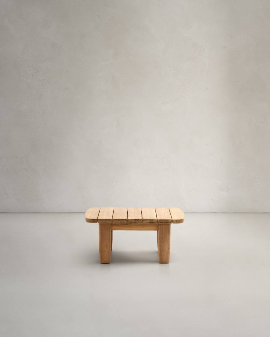 Table auxiliaire Tirant en bois de teck FSC 100 % 70 x 70 cm