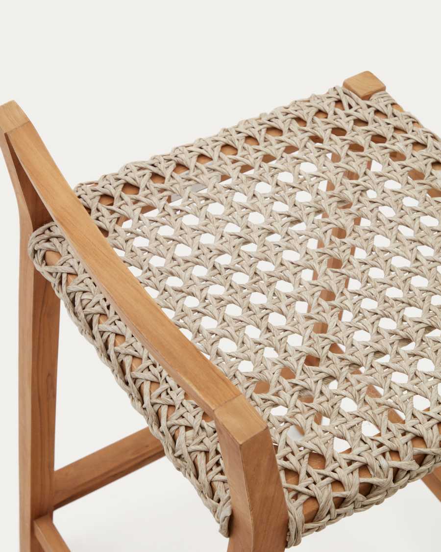 Giverola solid teak wood stool, 67,5 cm