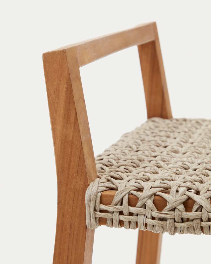 Giverola solid teak wood stool, 67,5 cm