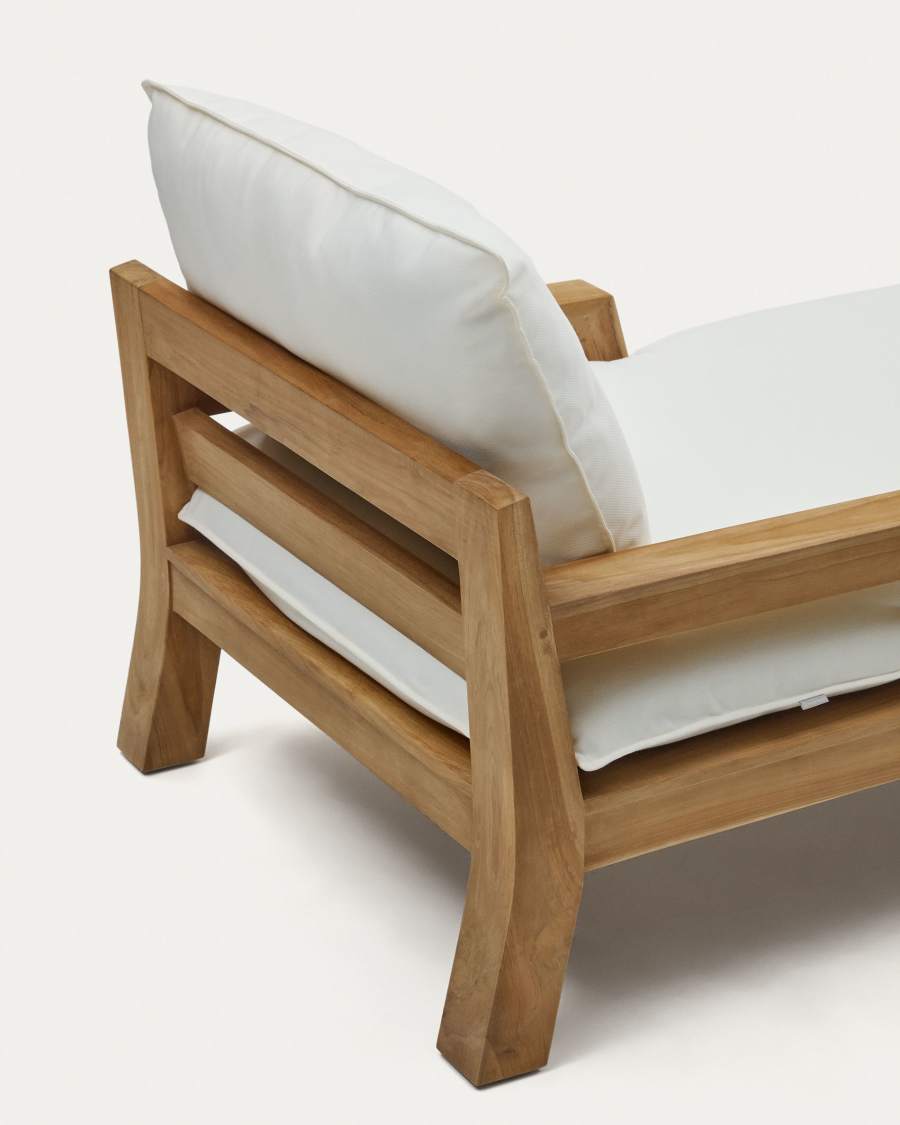 Forcanera solid teak sun lounger