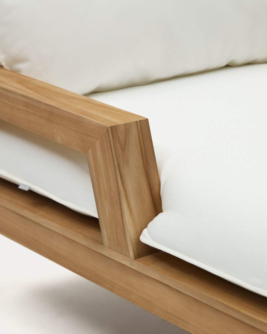 Forcanera solid teak sun lounger