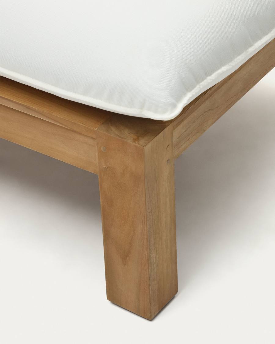 Forcanera solid teak sun lounger