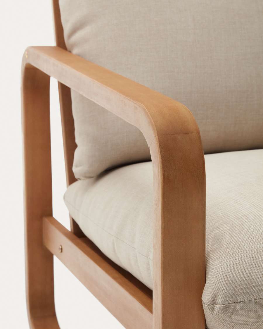 Chaise Sacaleta en bois d'eucalyptus