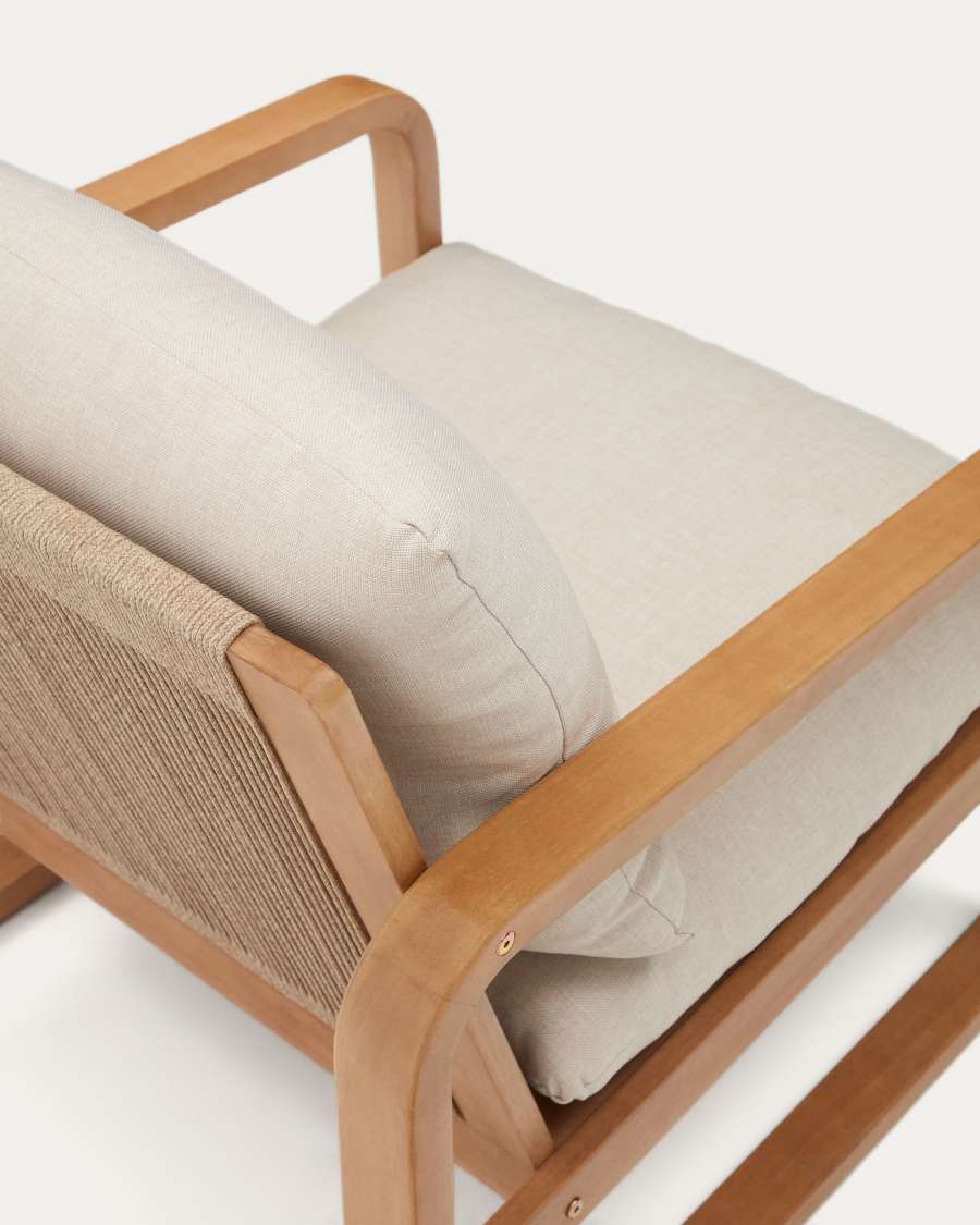 Chaise Sacaleta en bois d'eucalyptus