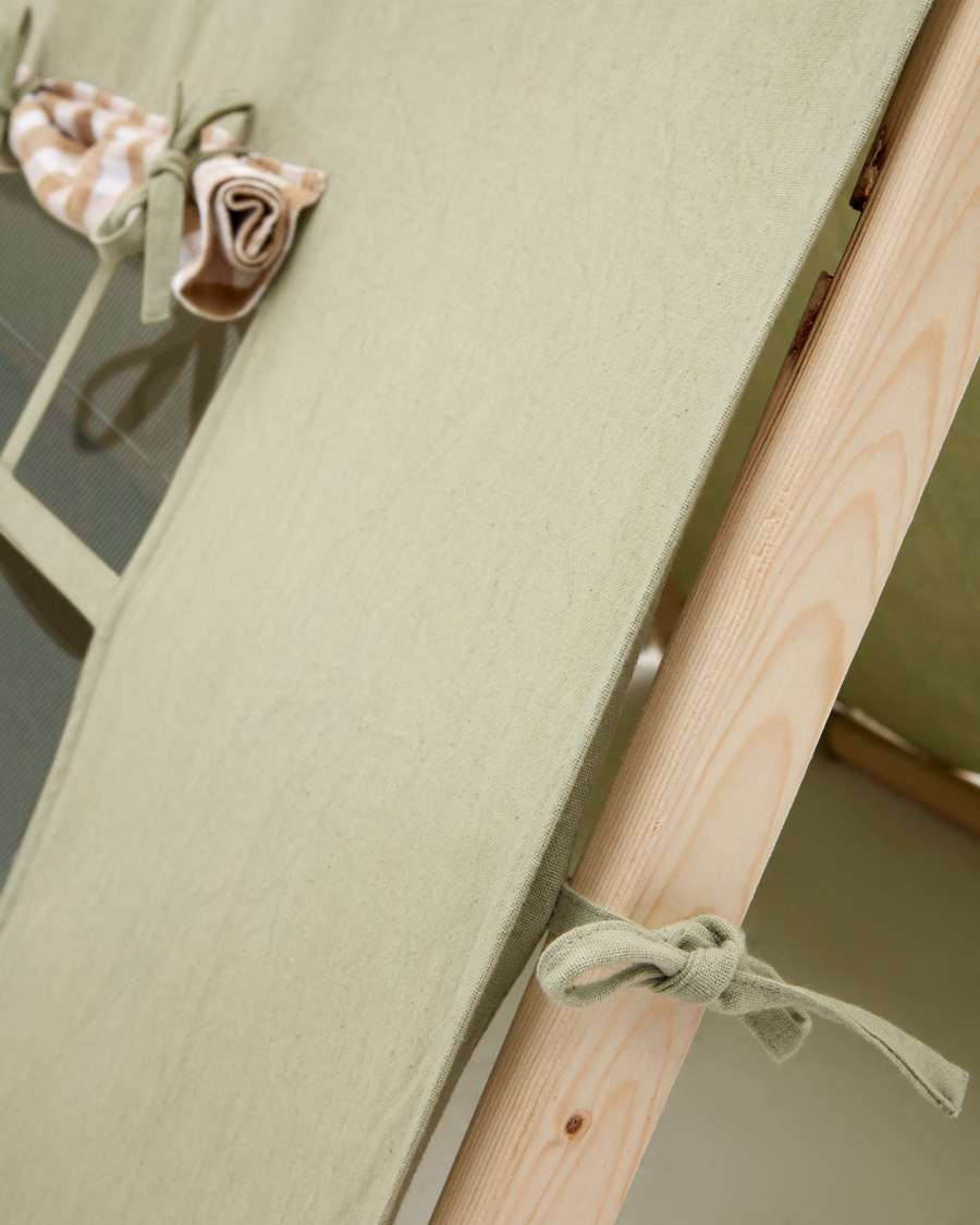 Yanil green 100% cotton teepee tent, 100 x 90 cm