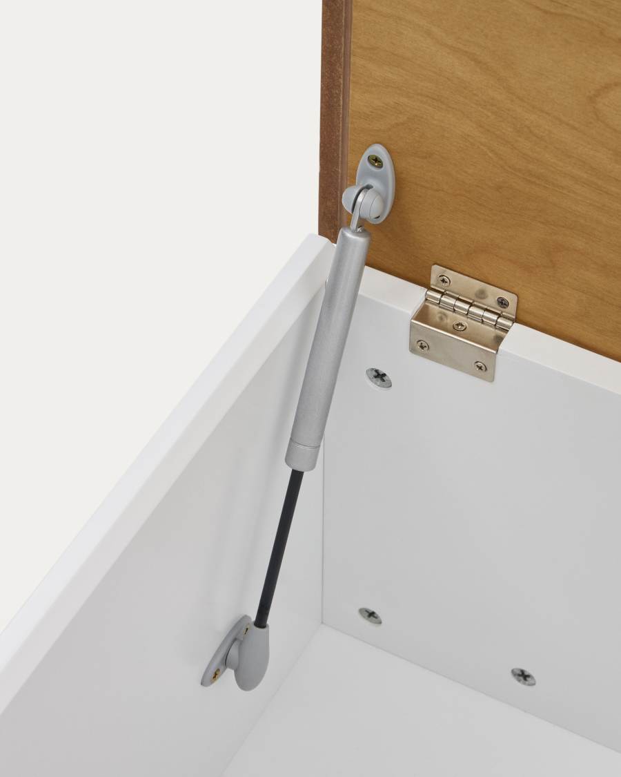 Μονάδα αποθήκευης Abilen, καπλαμάς δρυός και λευκή λάκα, 60x40εκ, FSC 100%