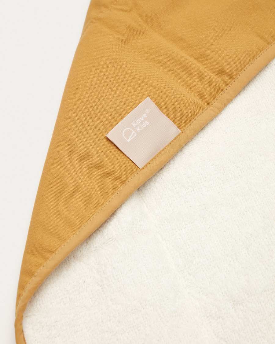 Deya travel baby changing mat in mustard cotton