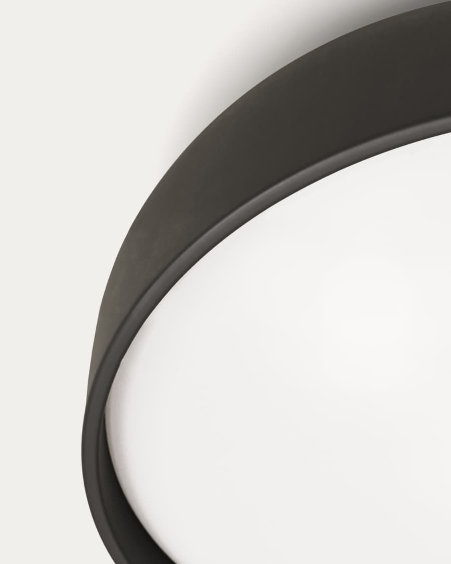 Xaviera ceiling lamp with black finish