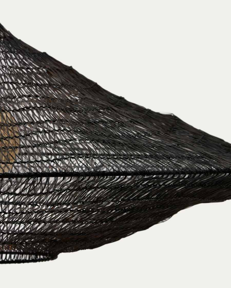 Lampadario Makai di metallo con finitura in nero Ø 87 cm