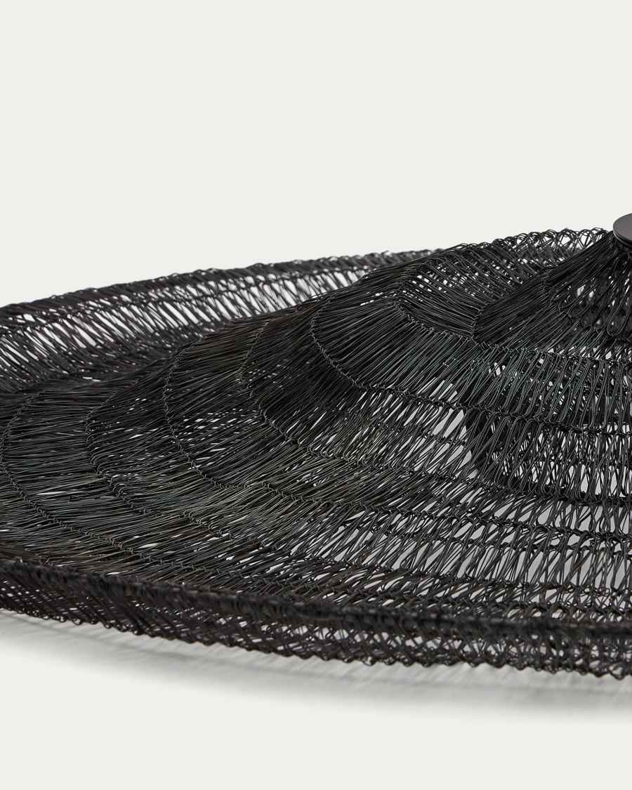 Lampadario Makai di metallo con finitura in nero Ø 87 cm