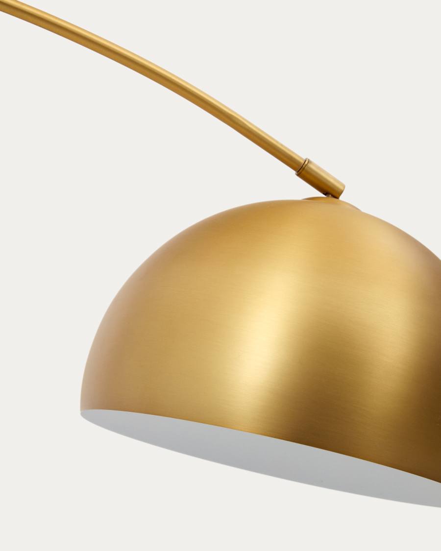 Madali metal floor lamp with brass and white marble finish UK
