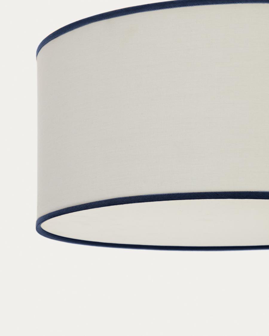 Binisalem lampenkap in wit en blauw, Ø 40 cm