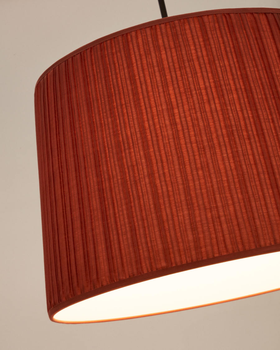 Abat-jour pour suspension Guash terracotta Ø 50 cm