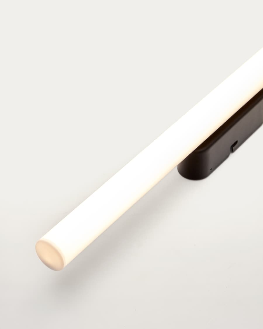 Applique murale Valquiria en métal avec finition noire