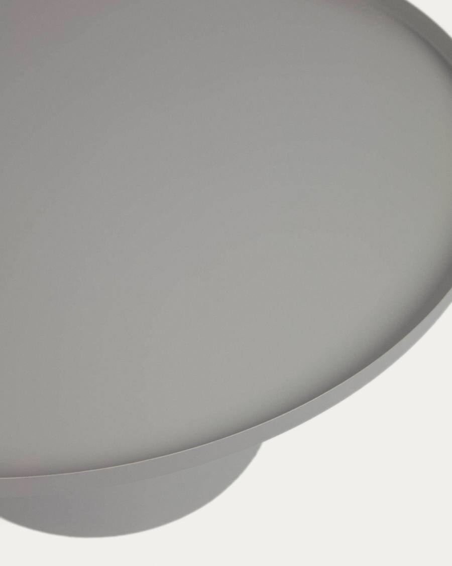 Tavolino rotondo Fleska in metallo grigio Ø 72 cm