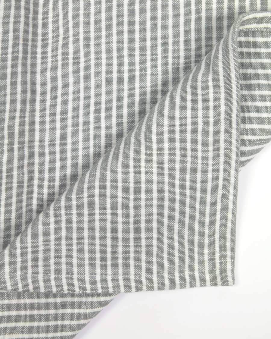 Two Imalay individual sets in grey cotton and linen 35 x 50 cm