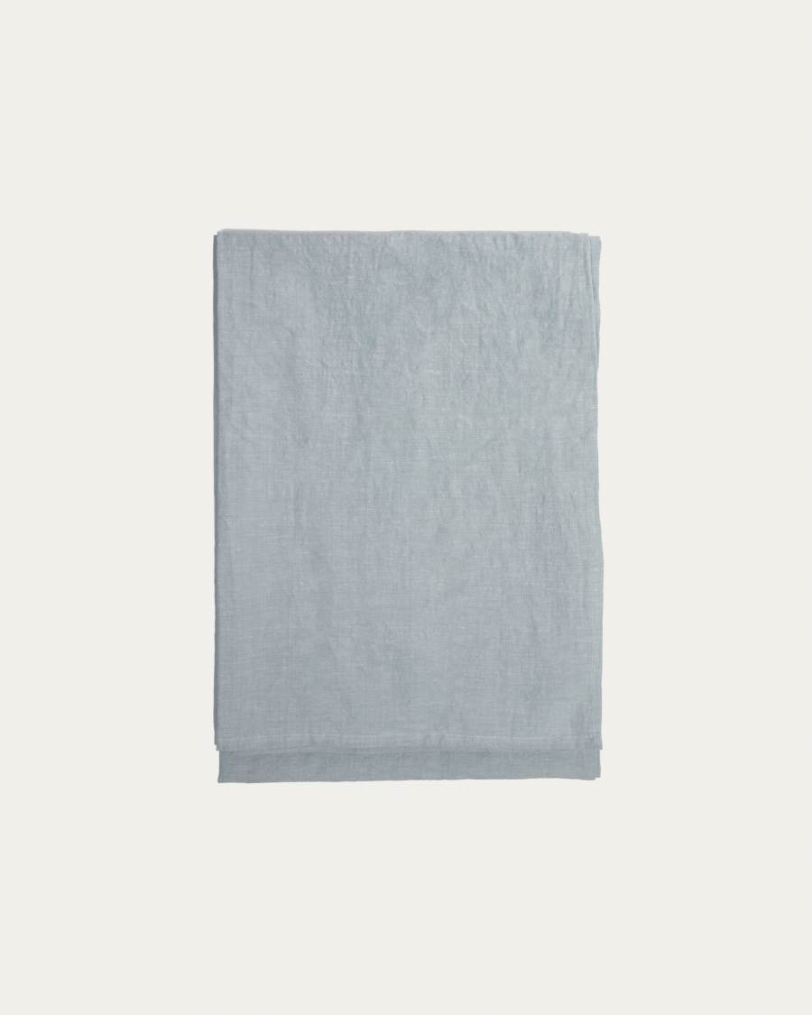 Nappe Ilitia en coton et lin bleu 170 x 250 cm
