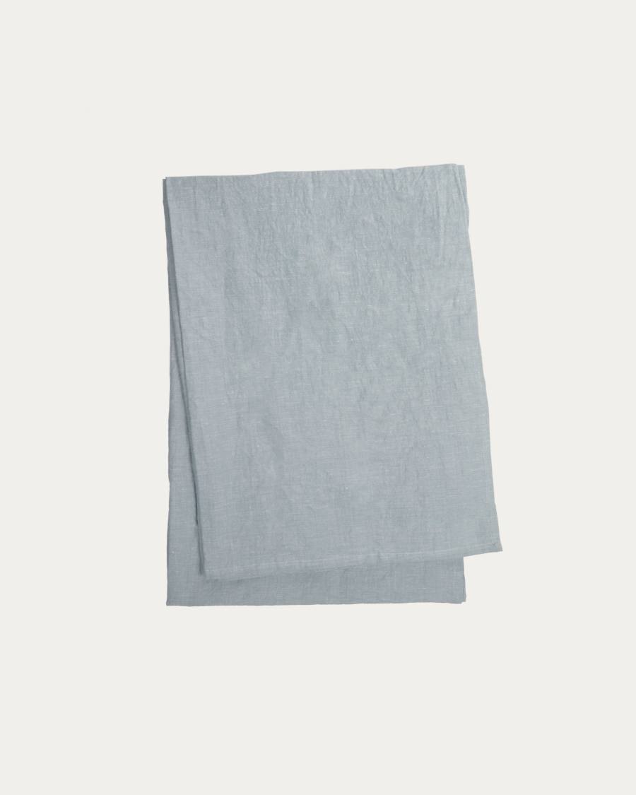 Nappe Ilitia en coton et lin bleu 170 x 250 cm