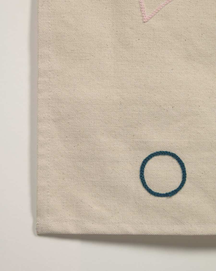 Tapis mural Dipsi 100% coton multicolore let's play 52 x 60 cm