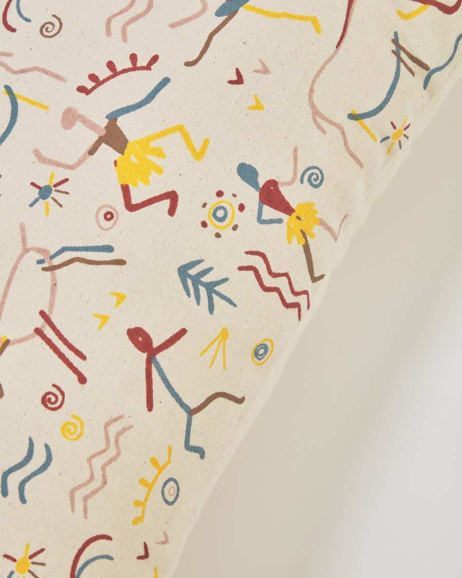 Funda coixí Itzayana 100% cotó multicolor 30 x 50 cm