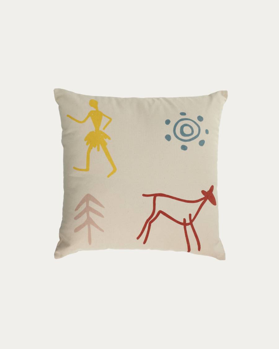 Itzayana 100% cotton multi-coloured cushion cover 45 x 45 cm