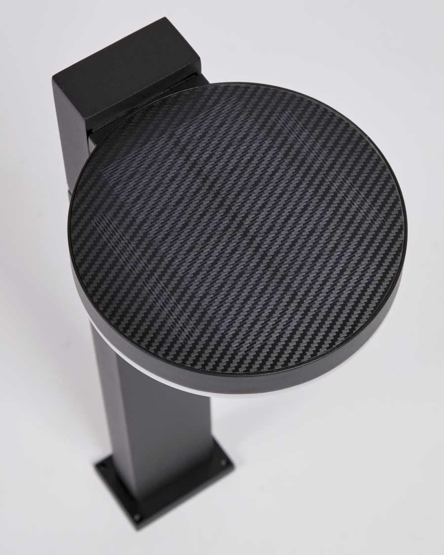 Berarda aluminium solar lantern with black finish 50 cm