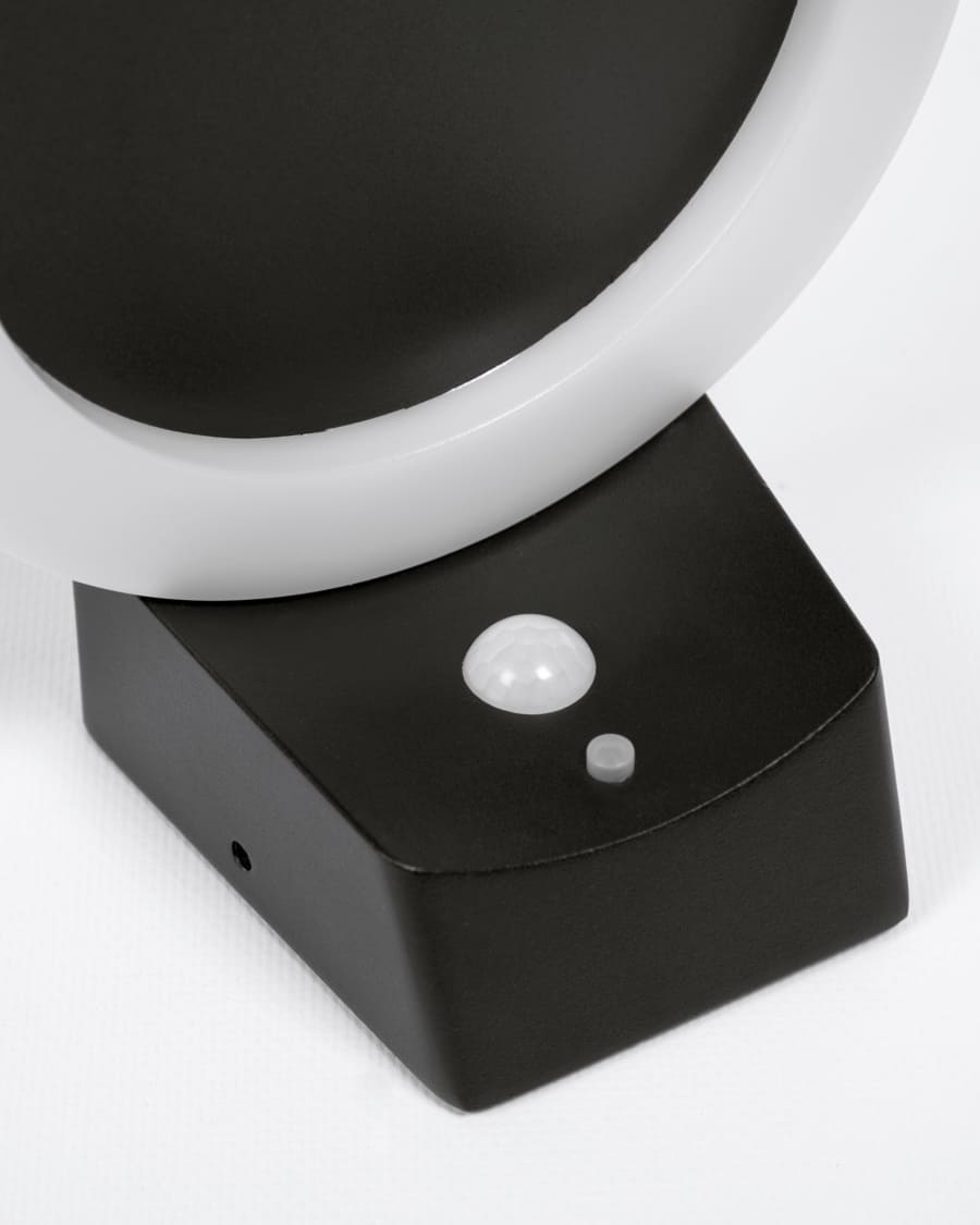 Applique solare Berarda in alluminio finitura nera