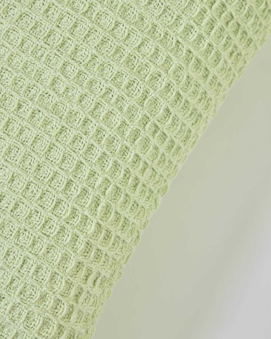 Shallowy 100% cotton cushion cover in green 45 x 45 cm