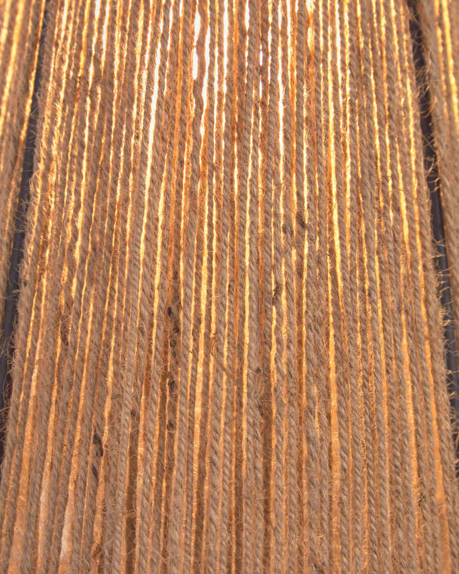 Crista jute ceiling light shade made from metal with black finish and natural jute Ø 17 cm