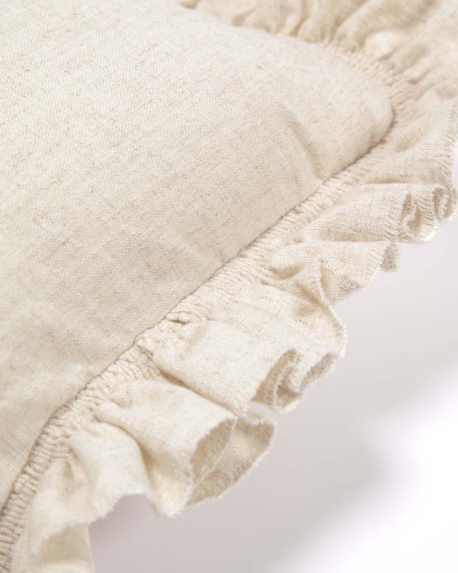 Housse de coussin Deva en lin naturel 30 x 50 cm