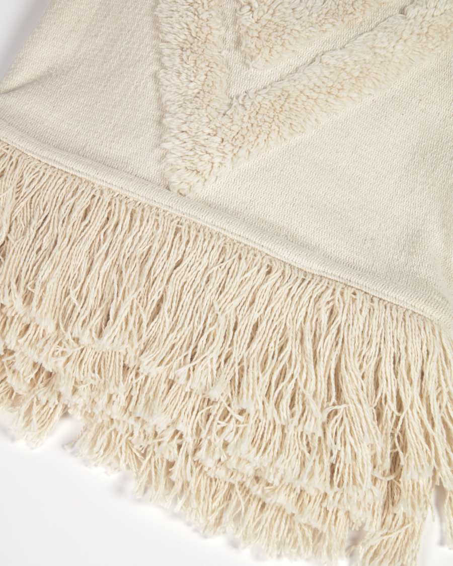Nila white knitted blanket 130 x 170 cm